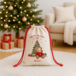 Kids Teddy Bear Christmas Sack