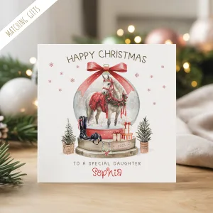 Personalised Horse Christmas Card