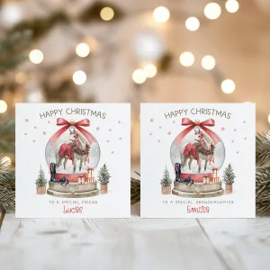 Personalised Horse Christmas Card
