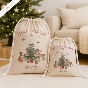 Childrens Personalised Christmas Sack