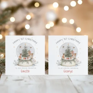 Personalised Babys First Christmas Card