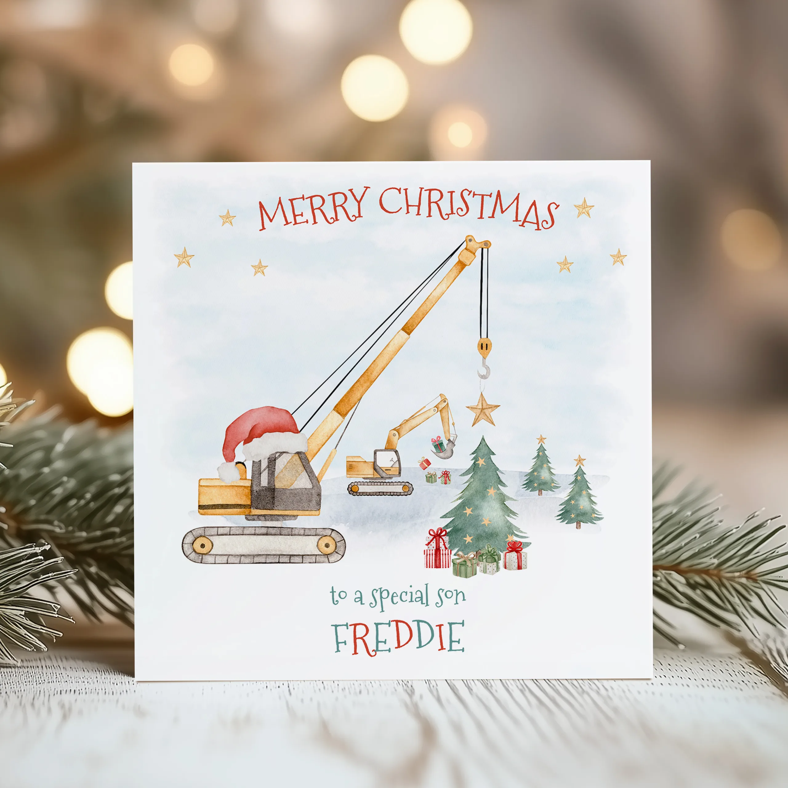 Christmas Construction Card