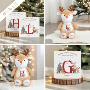 Personalised 1st Christmas Reindeer Card