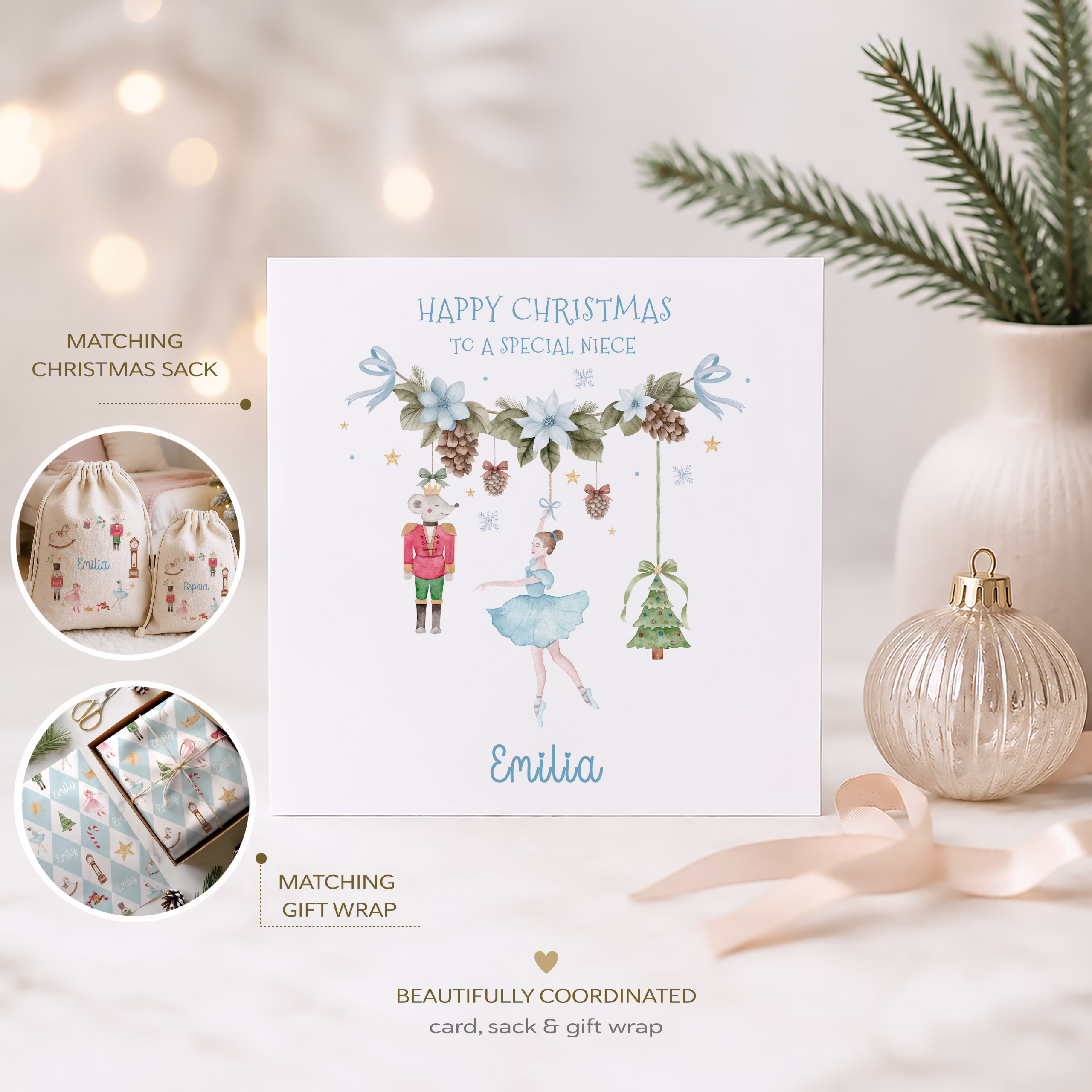 Nutcracker Christmas Card