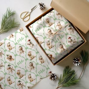 Personalised Dog Christmas Gift Wrapping Paper