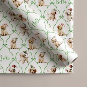 Personalised Dog Christmas Gift Wrapping Paper
