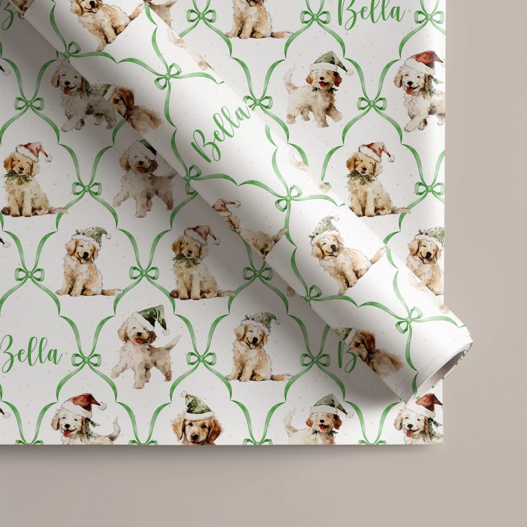 Personalised Dog Christmas Gift Wrapping Paper