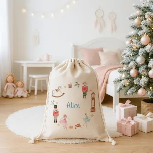 Childrens Personalised Nutcracker Christmas Sack