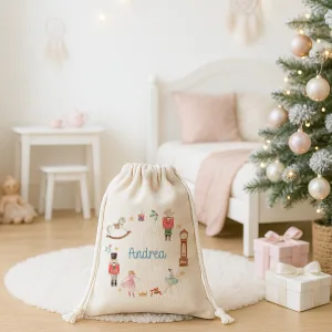 Childrens Personalised Nutcracker Christmas Sack