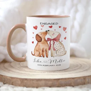 Personalised Engagement Dog Mug
