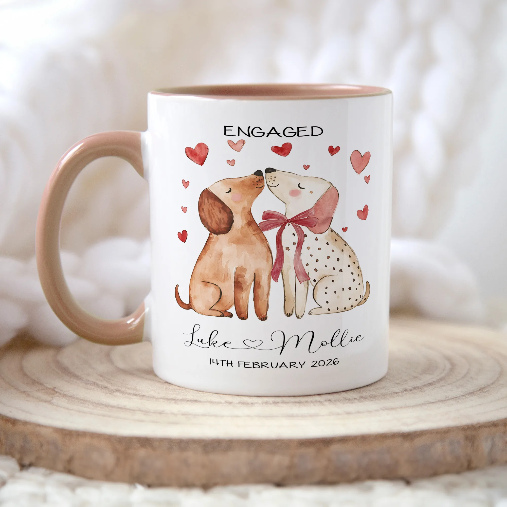 Personalised Engagement Dog Mug