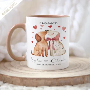 Personalised Engagement Dog Mug
