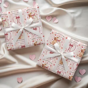 Personalised Engagement Dog Gift Wrapping Paper