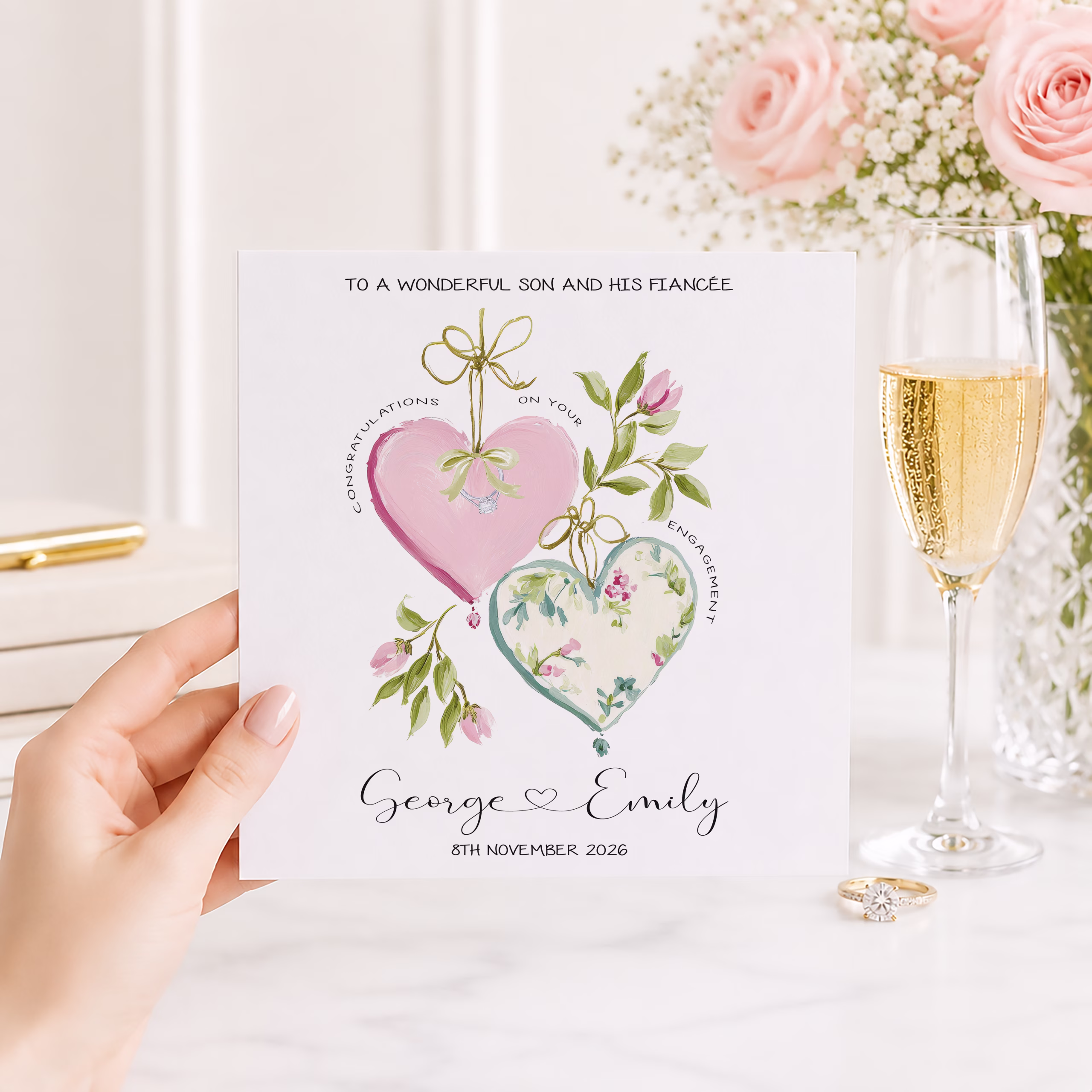Personalised Engagement Card