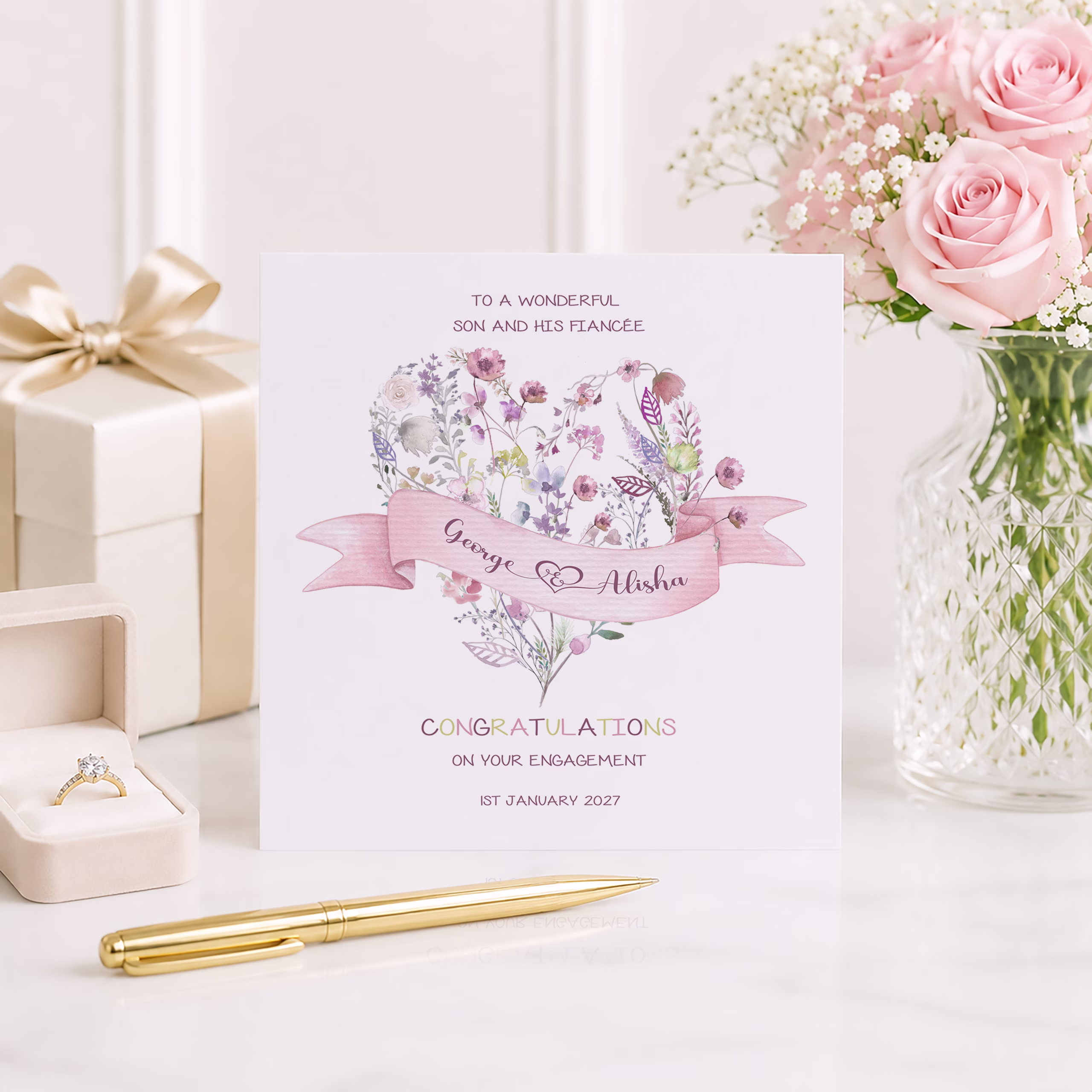 Personalised Engagement Card