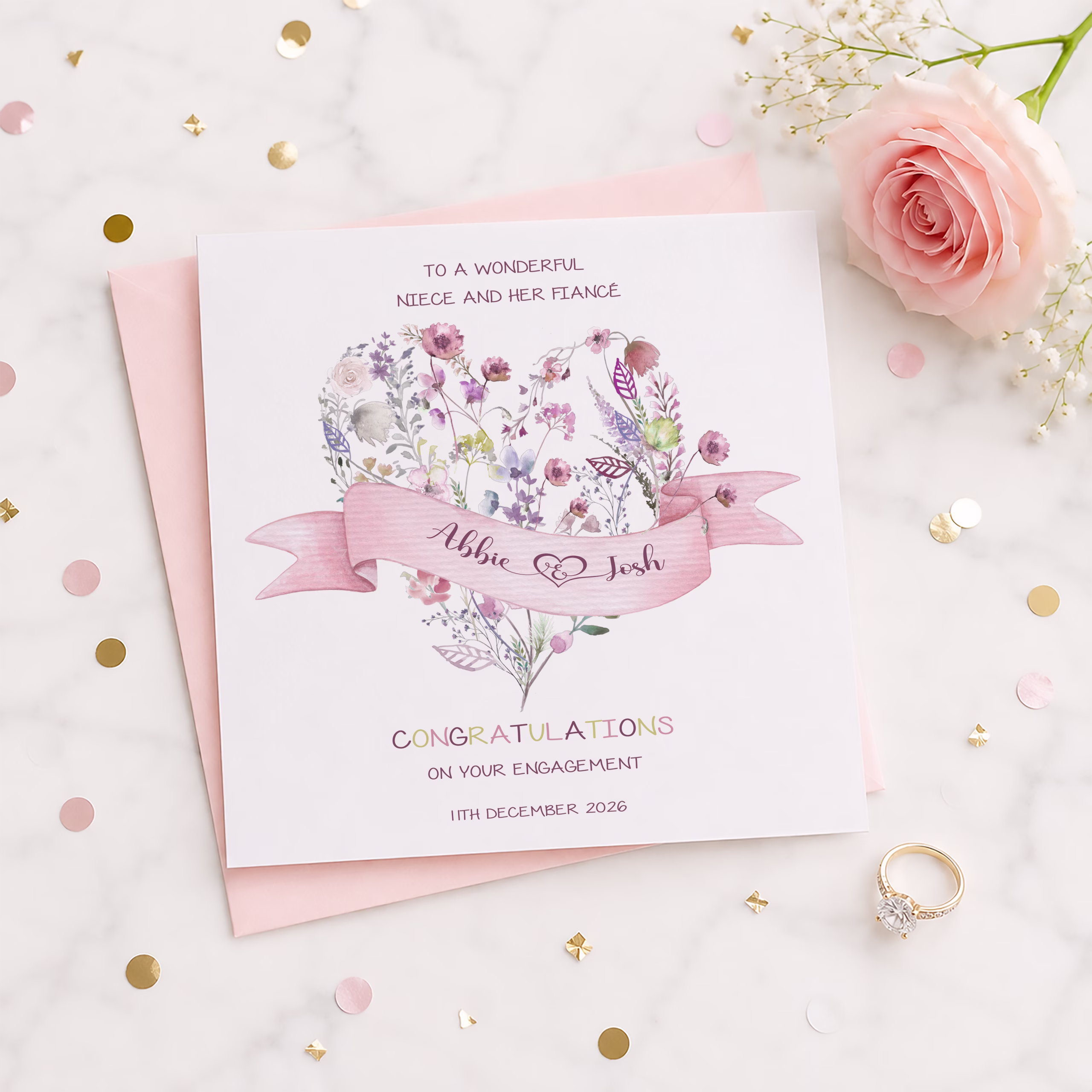 Personalised Engagement Card