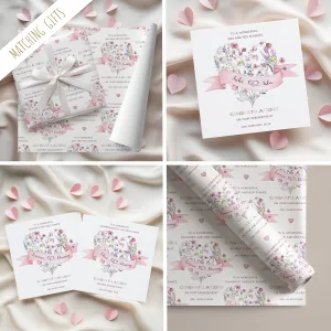 Personalised Floral Engagement Card