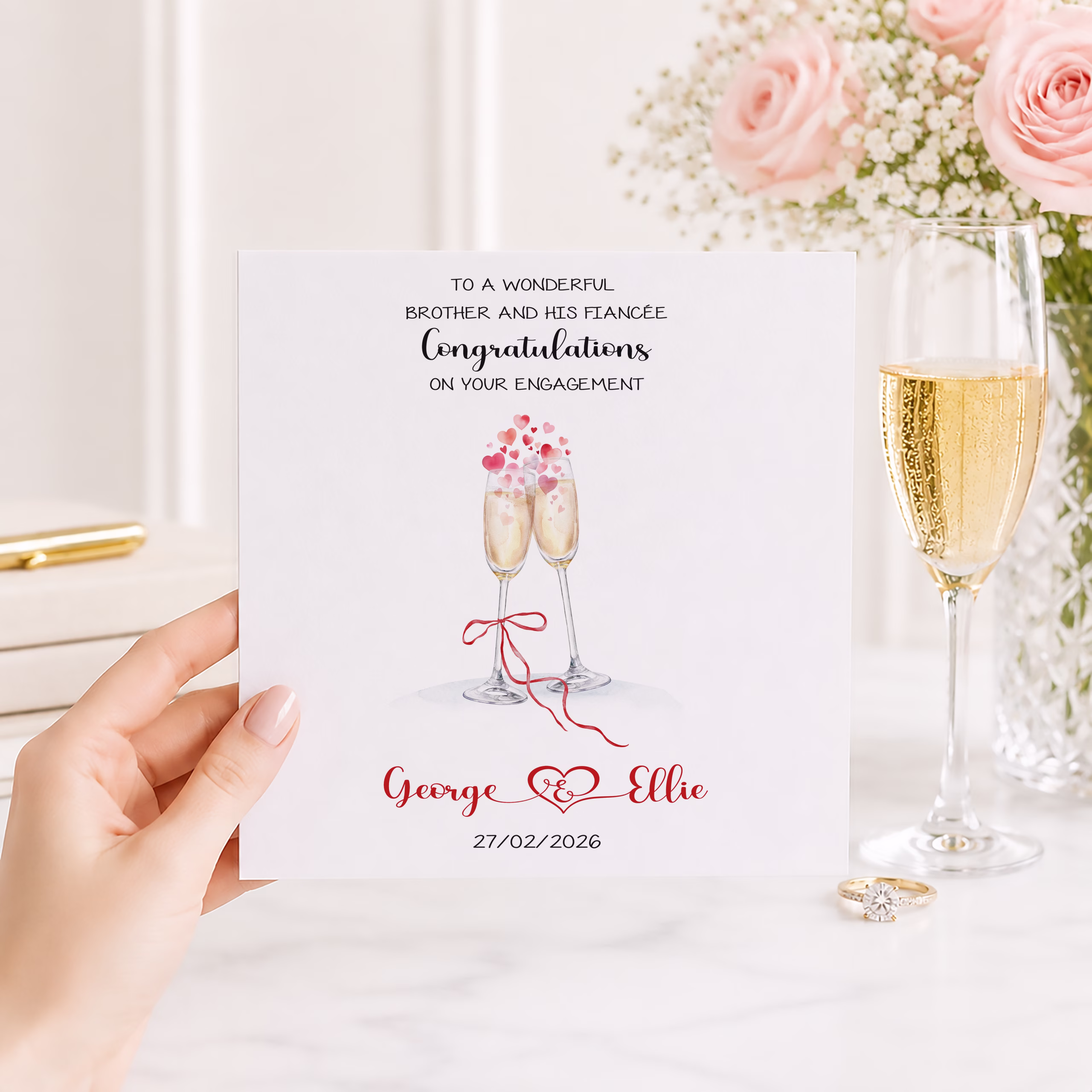 Personalised Engagement Card