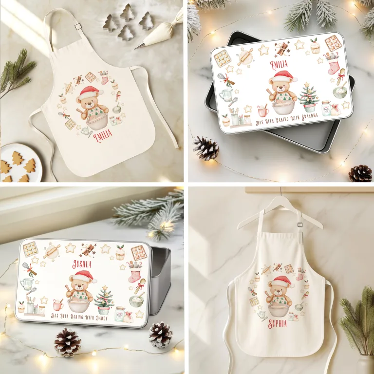 Personalised Kids Christmas Apron