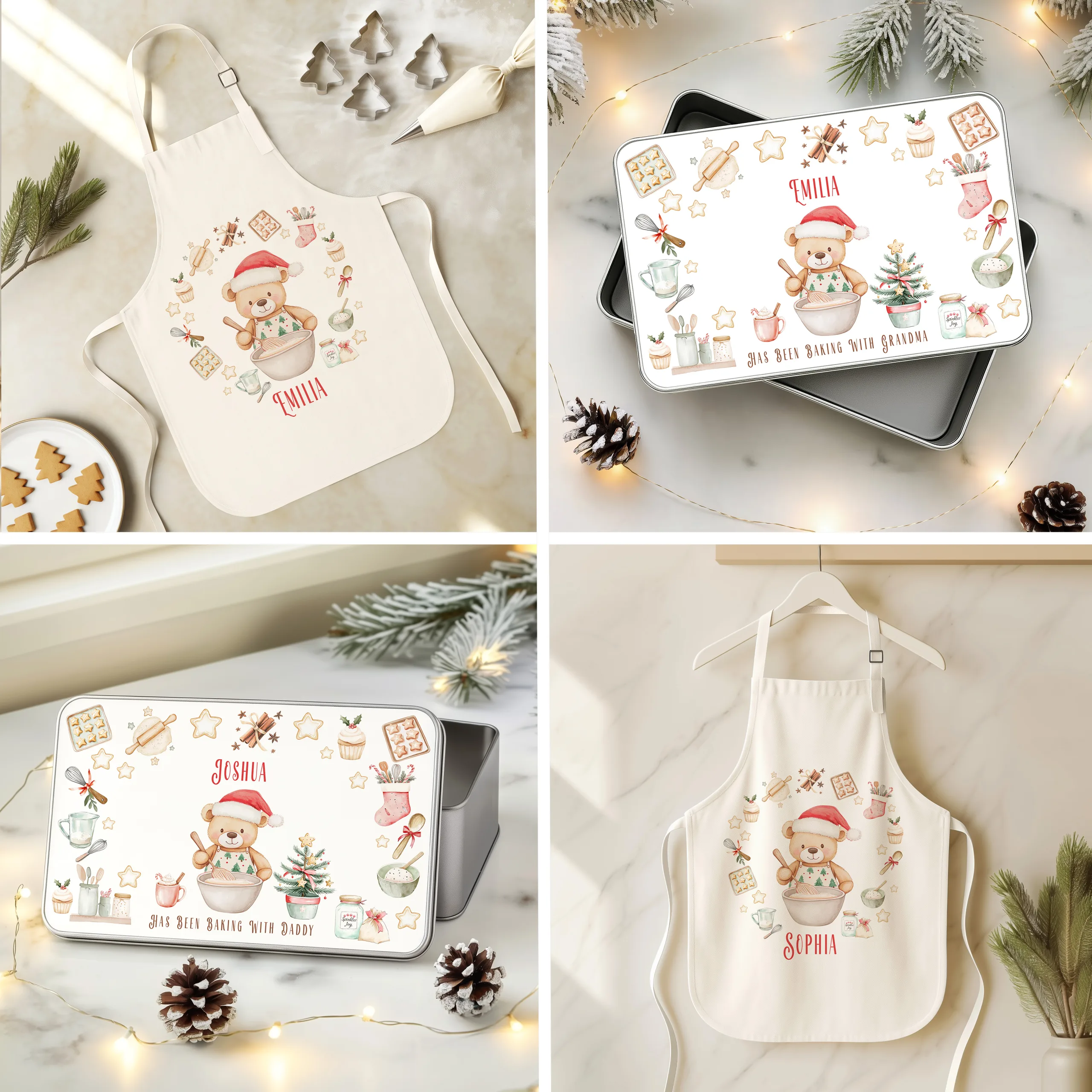 Personalised Baking Apron and Tin