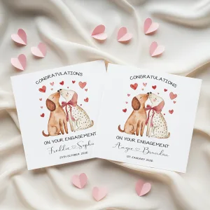 Personalised Dog Engagement Card