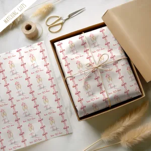 Personalised Champagne Engagement Gift Wrapping Paper