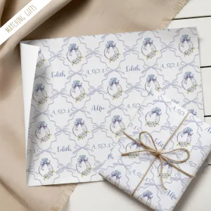 Personalised Engagement Ring Gift Wrapping Paper