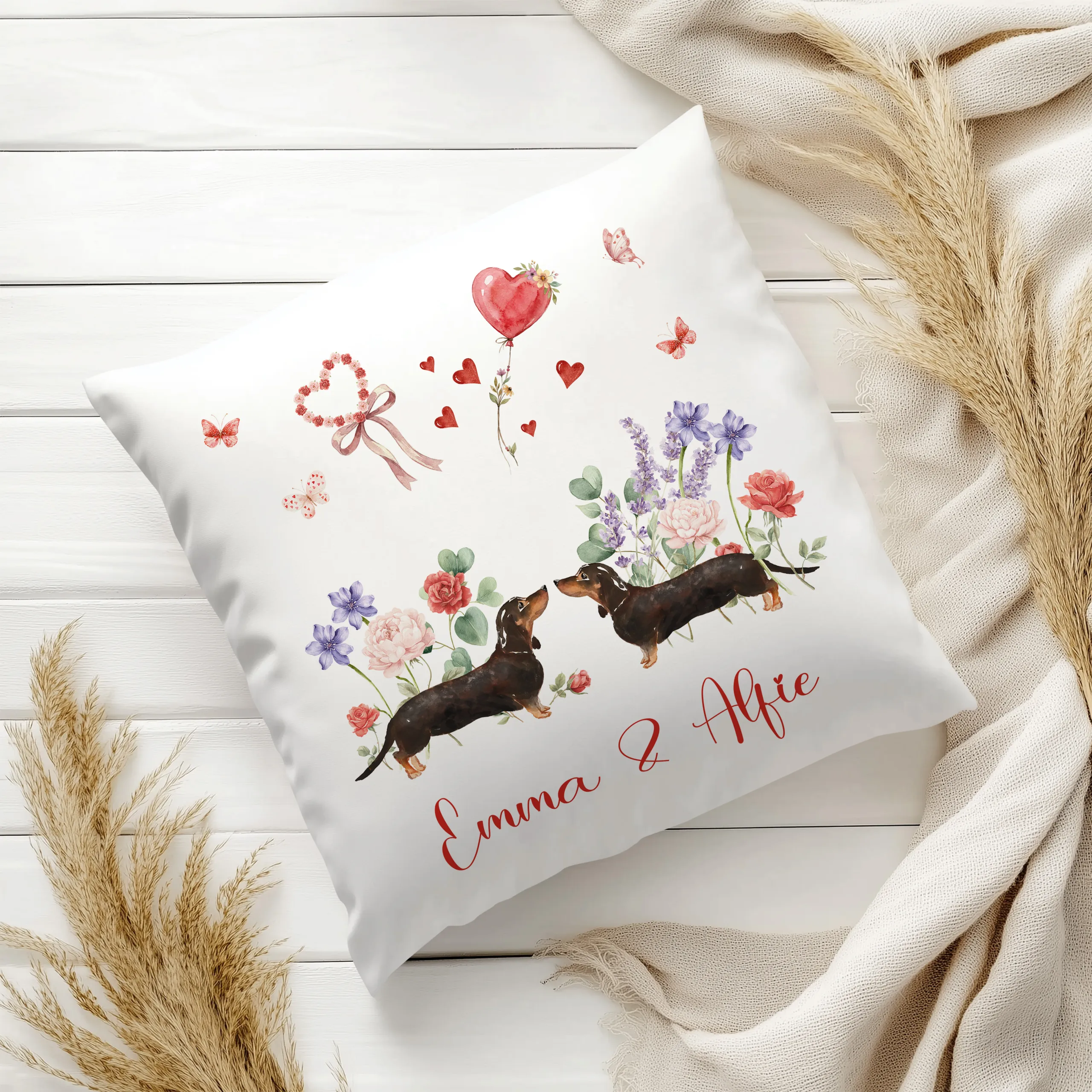 Personalised Dachshund Cushion