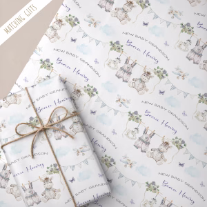 New Baby Boy Gift Wrapping Paper