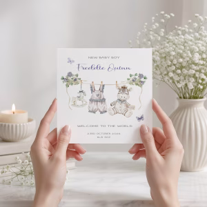 New Baby Boy Card