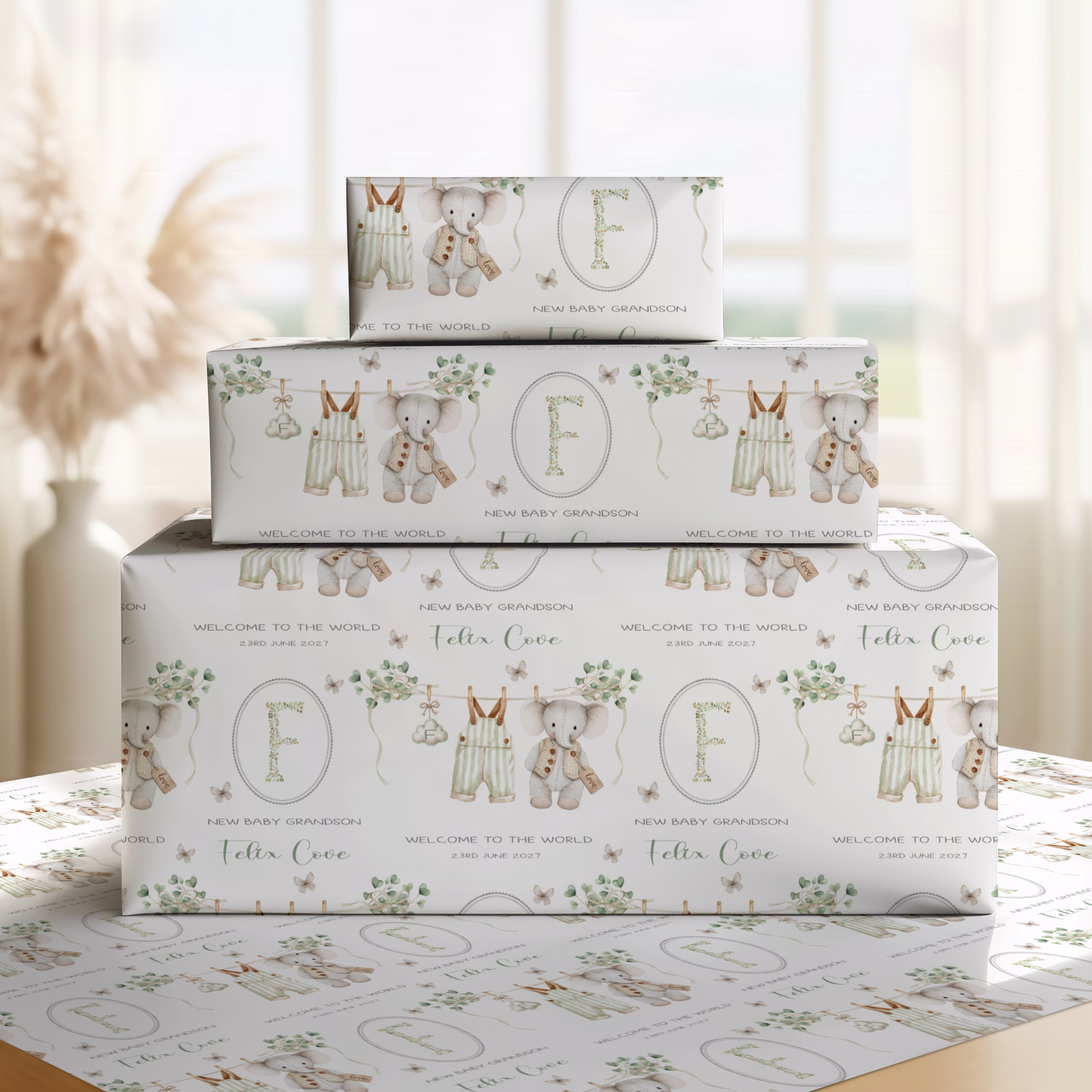 New Baby Gift Wrapping Paper