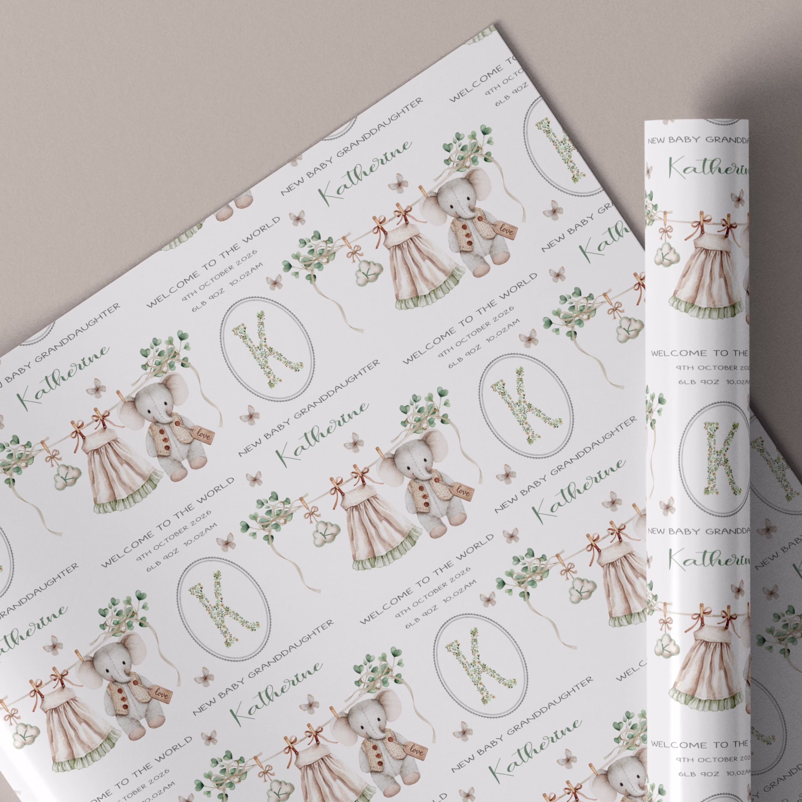 New Baby Gift Wrapping Paper