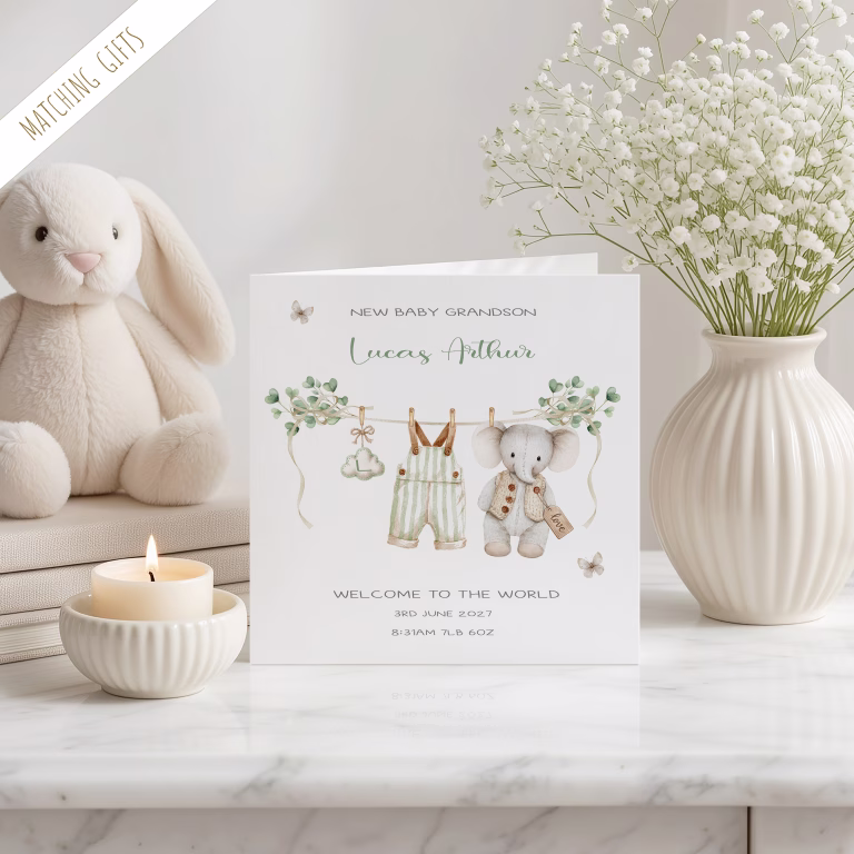 Personalised New Baby Card