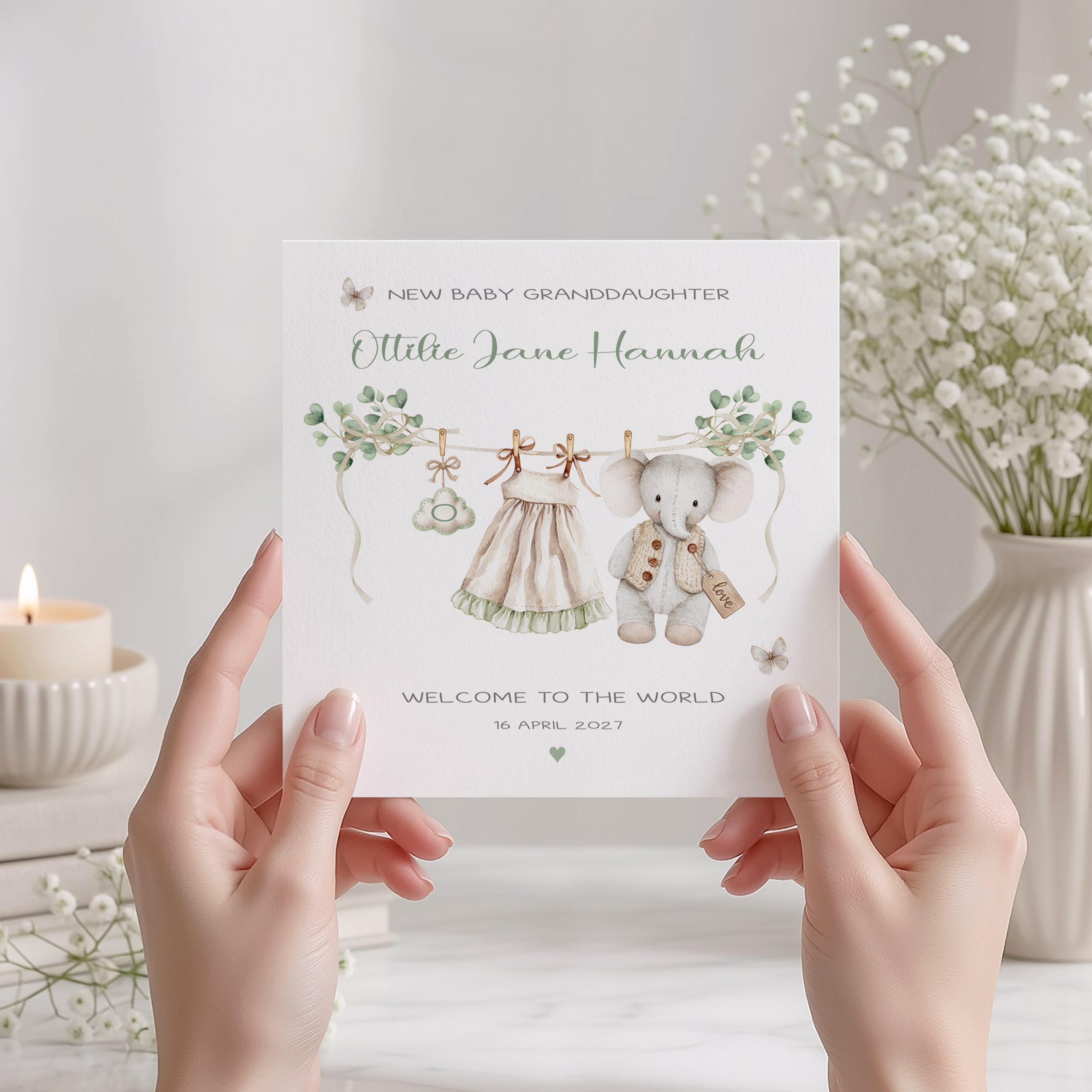 New Baby Girl Card
