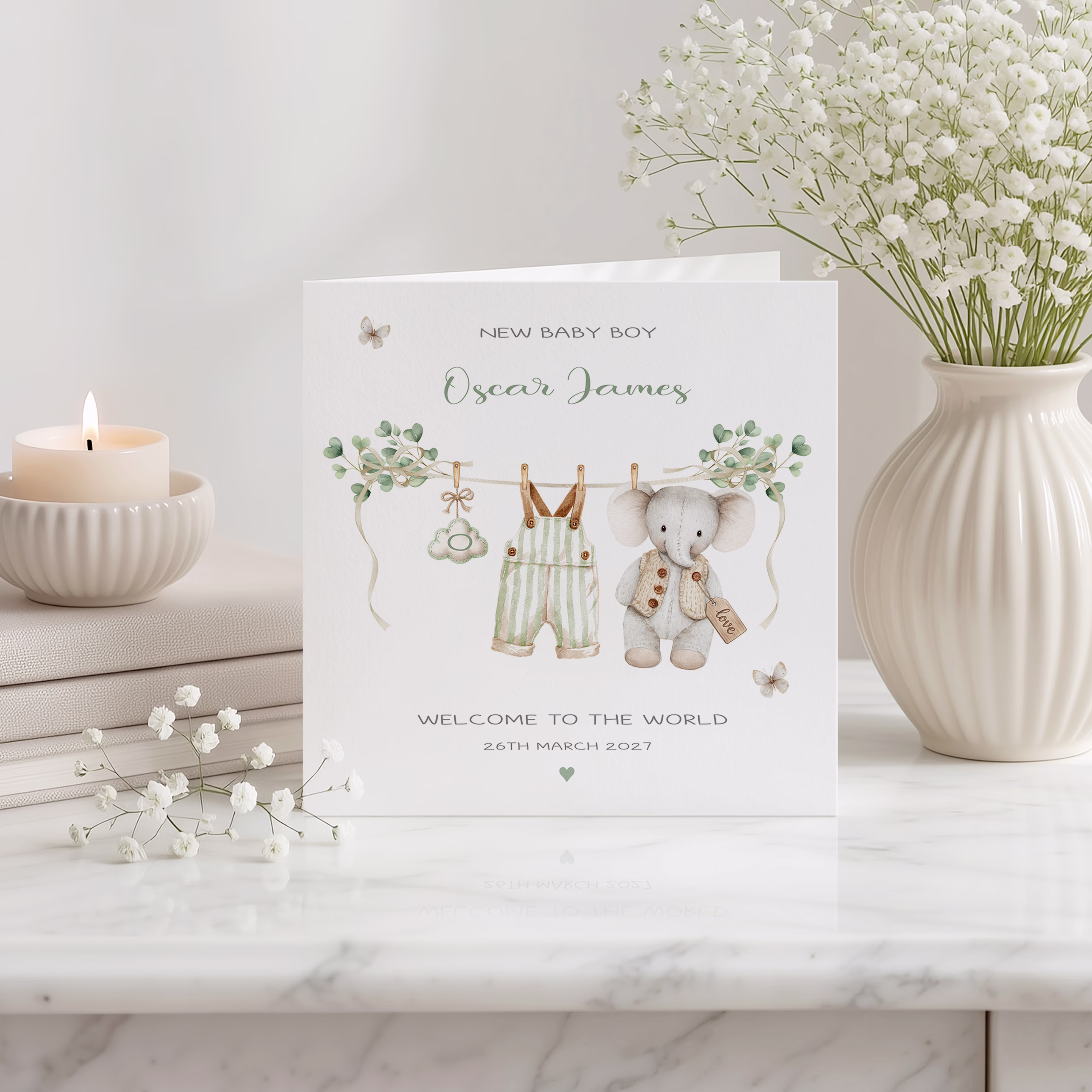 New Baby Boy Card