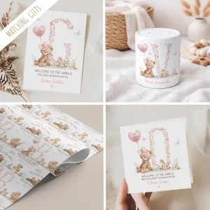 New Baby Girl Gift Wrapping Paper