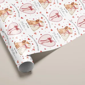 Personalised Valentine's Gift Wrapping Paper