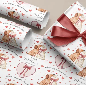 Personalised Valentine's Gift Wrapping Paper
