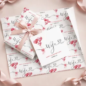 Personalised Valentine's Gift Wrapping Paper