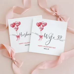 Personalised Wife Valentine's Card