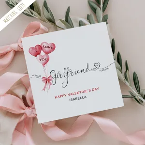 Personalised Girlfriend Valentine's Card