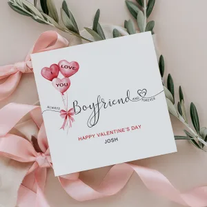 Personalised Girlfriend Valentine's Card