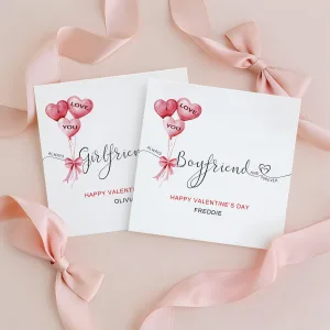 Personalised Girlfriend Valentine's Card