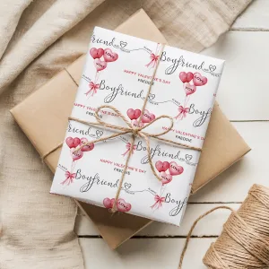 Personalised Valentine's Gift Wrapping Paper
