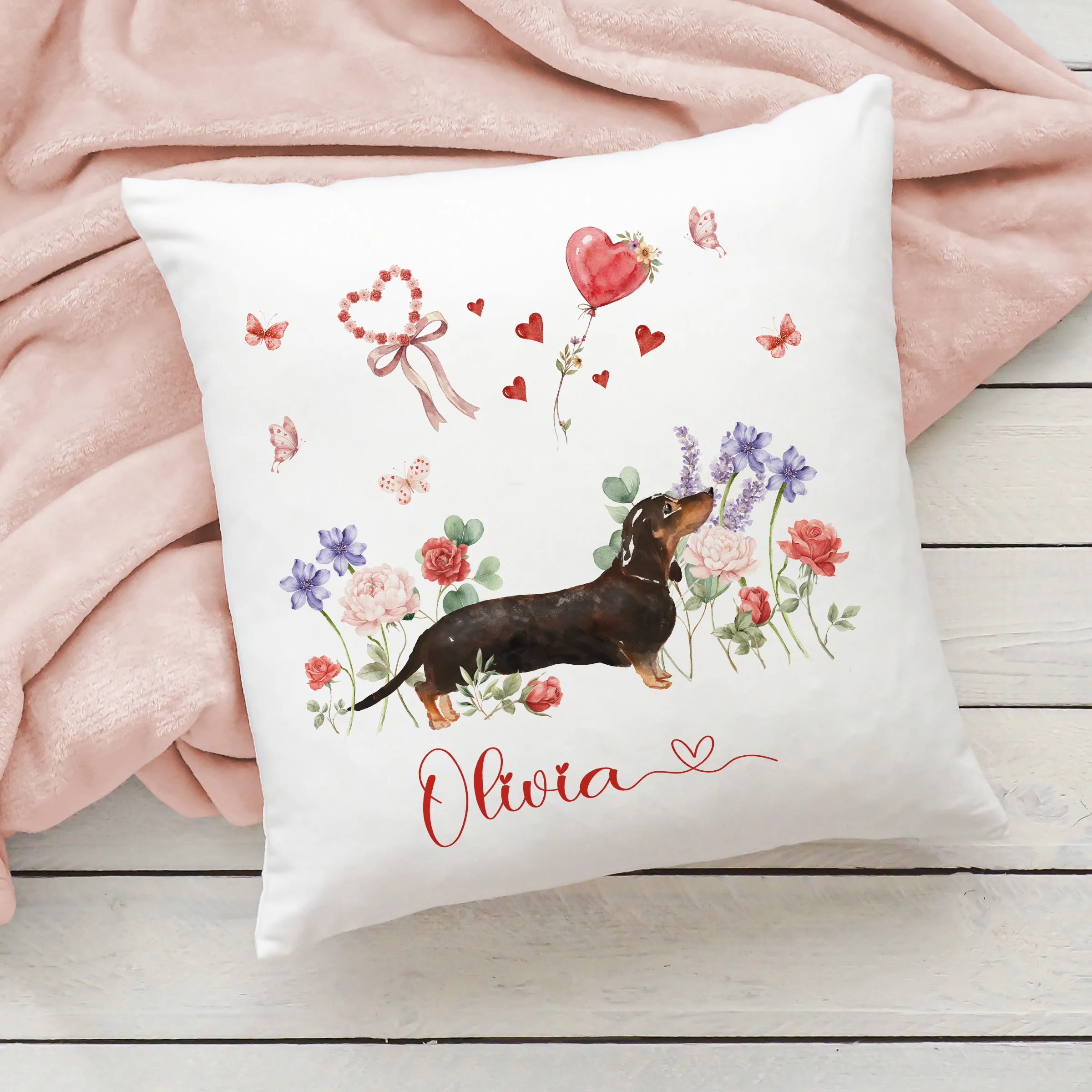 Personalised Dachshund Cushion