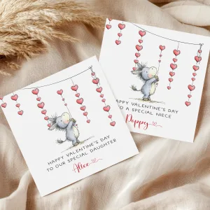 Personalised Eeyore Valentine's Card