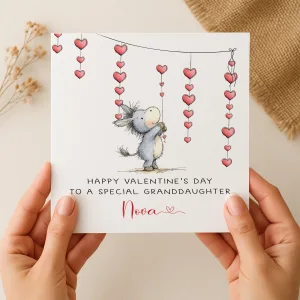 Personalised Eeyore Valentine's Card