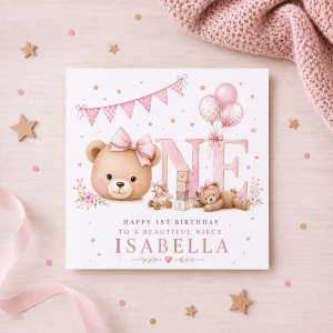 first-birthday-card-girl-pink-teddy-bear