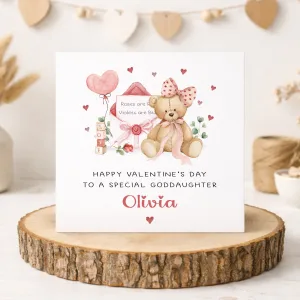 Children’s Teddy Bear Valentine’s Card