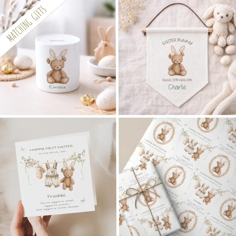 Baby’s 1st Easter Gift Wrapping Paper – Personalised Easter Gift Wrap
